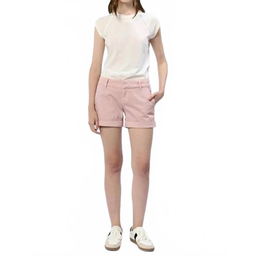 NEW DEAR JOHN DENIM hampton mid low rise shorts in sepia rose